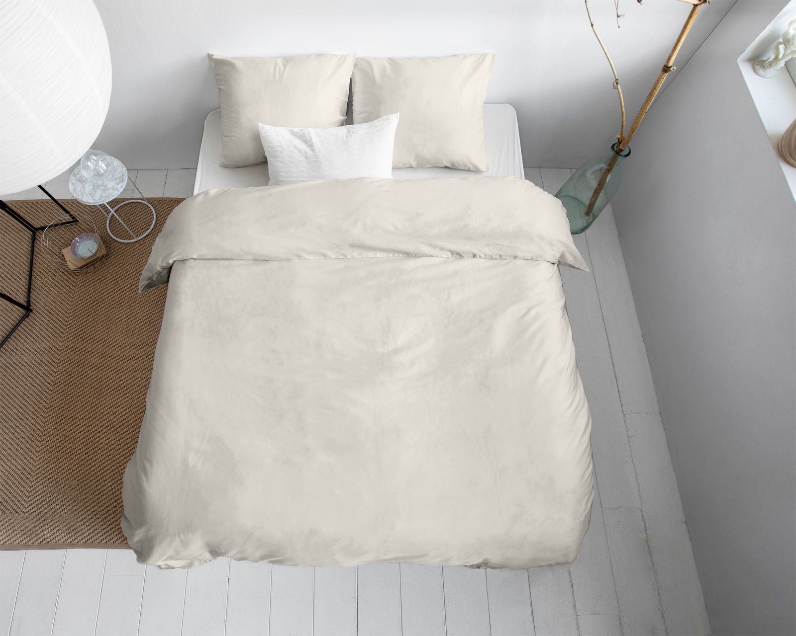 NordDream Satijn Uni pussilakana 240x200/220 cm creme satiini