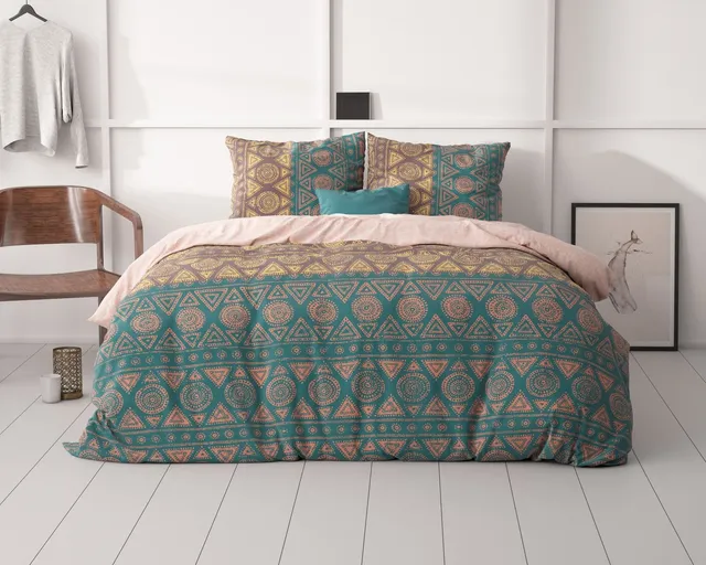 NordDream Classy Bohemian Multi pussilakanasetti 240x200 mikrokuitu