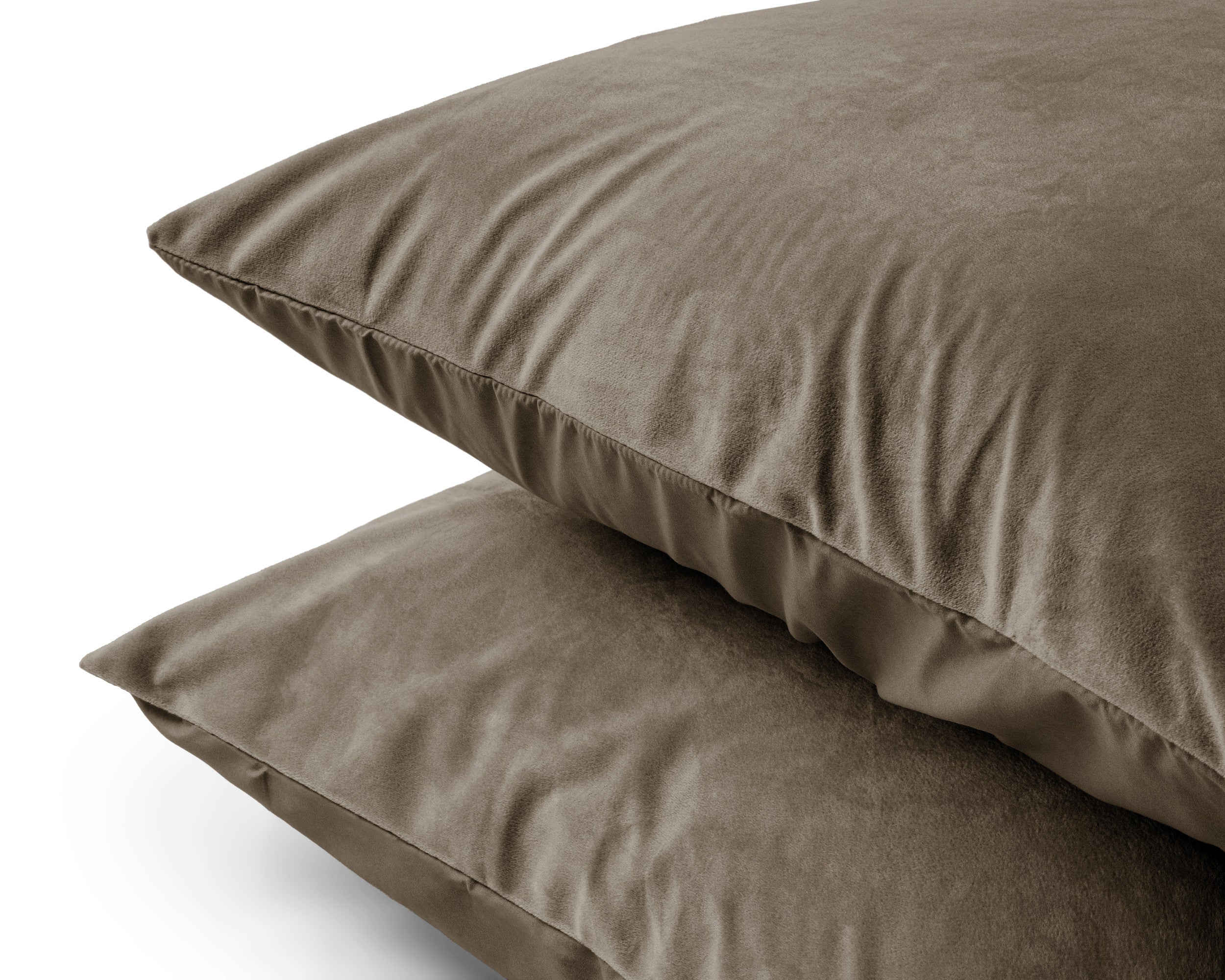 NordSleeps NordDream Velvet tyynyliinat 60x70 taupe 2-pack