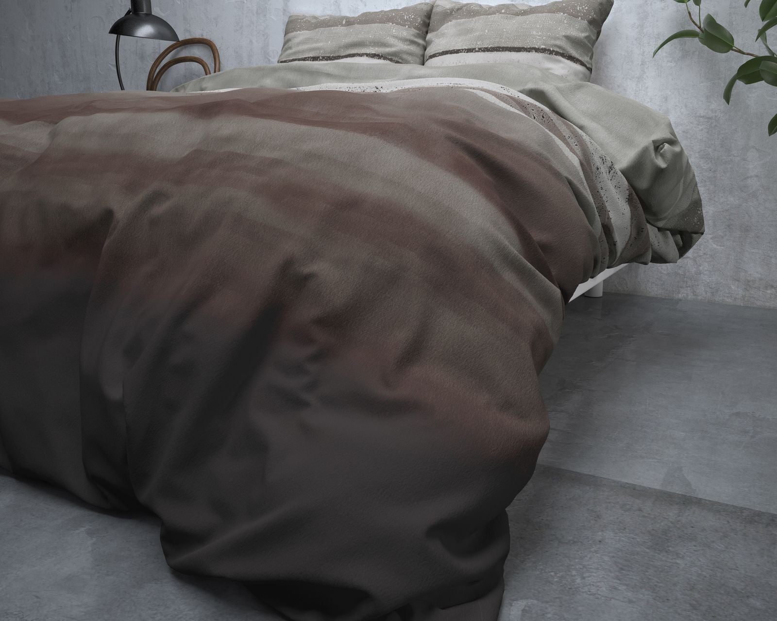 NordDream Flanel Marcus Taupe pussilakana 140x220
