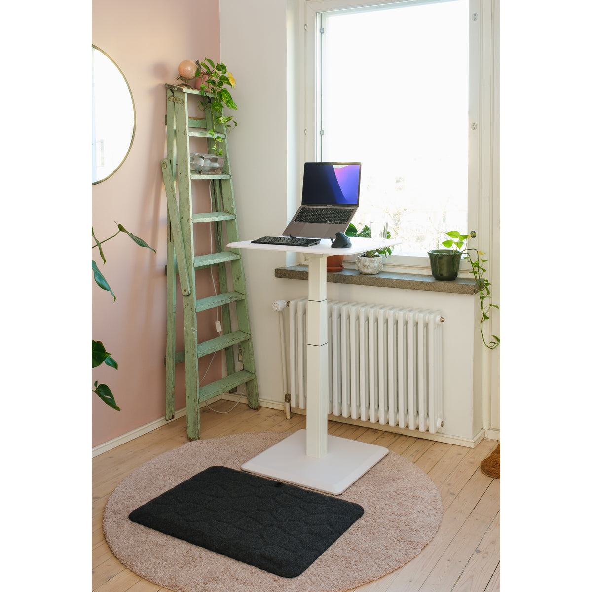 Stoo Desk Single Compact sähköpöytä valkoinen 60x60
