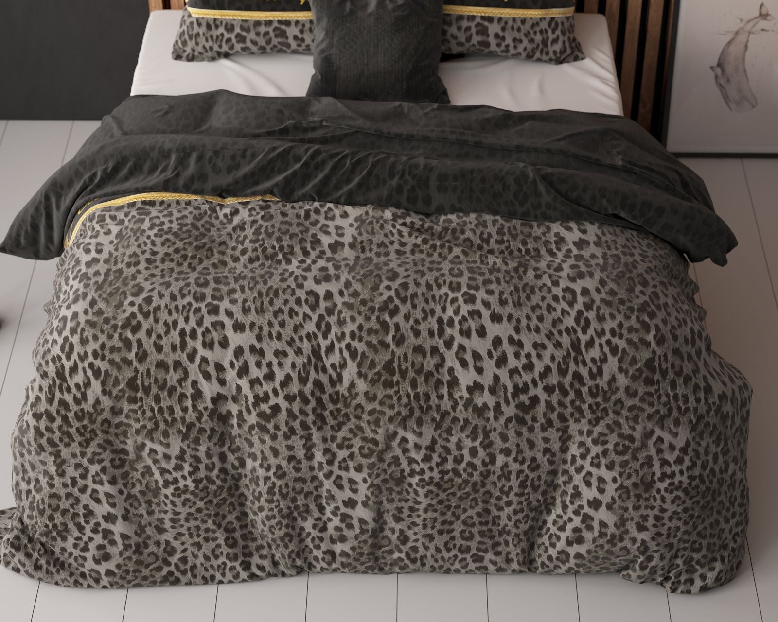 NordDream Elegance Eternal Love pussilakana musta 200x220 cm