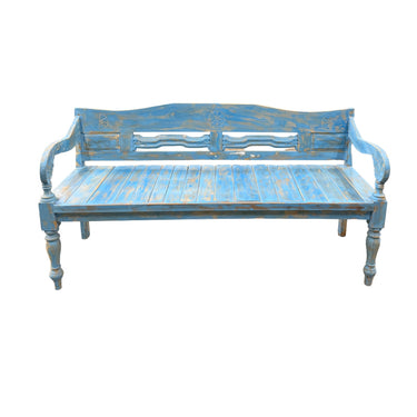 Sasus Vintage sohva tiikki antiikkisininen 175x68x89 cm