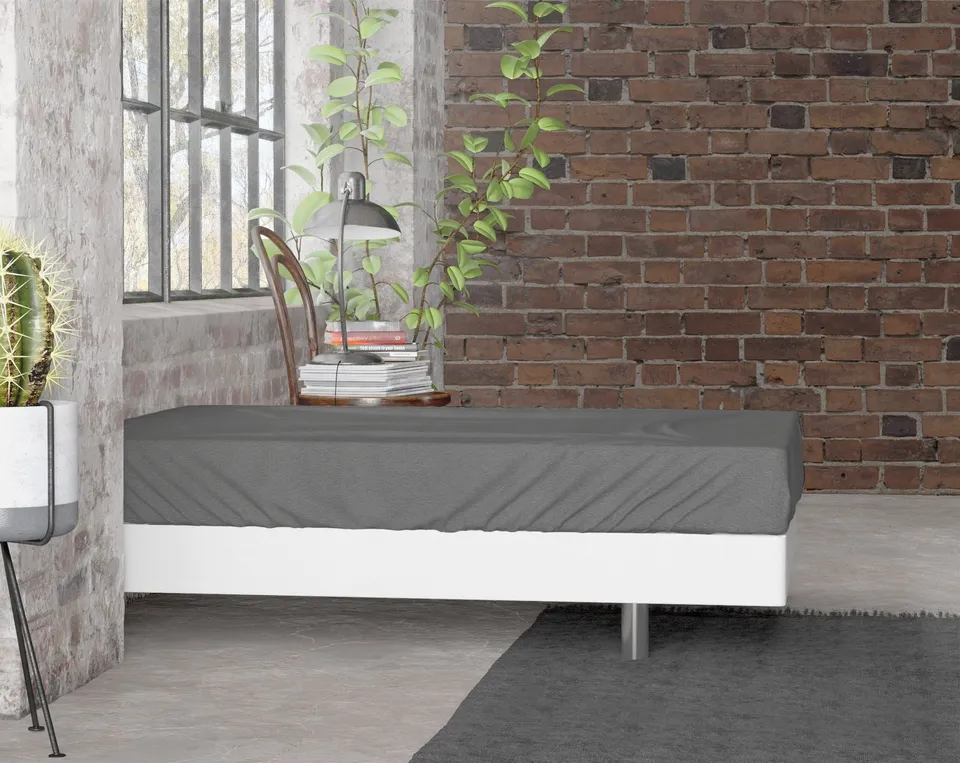 NordDream Flanel 160x200 aluslakana antrasiitti flanelli