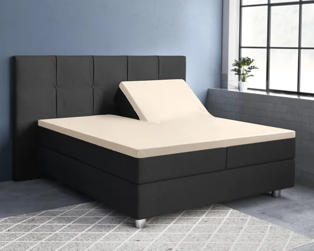 NordSleeps NordDream Splittopper Satiini aluslakana hiekka 180x200 sileä