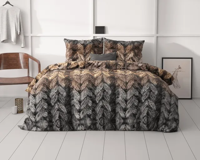 NordDream Classy Trendy Knits pussilakana ruskea mikrok uit u