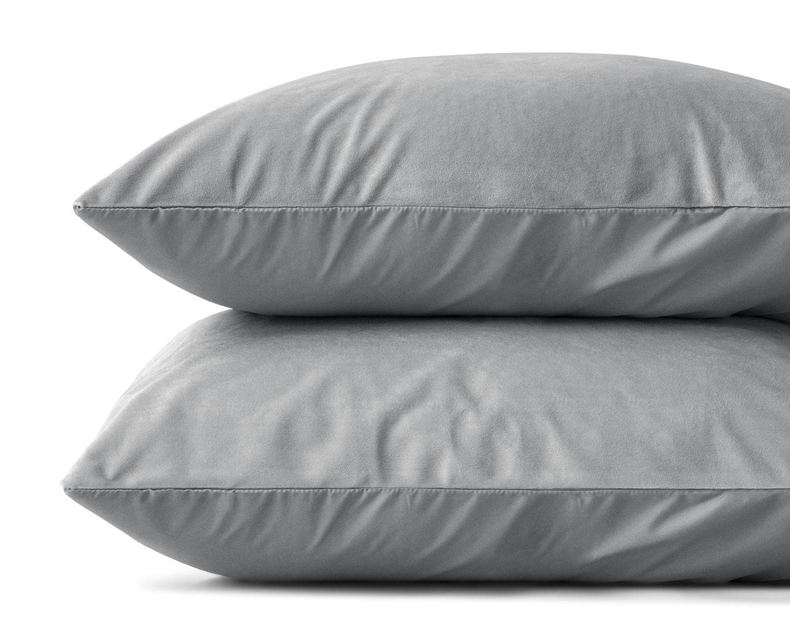 NordDream Velvet tyynyliinat harmaa 60x70 2 kpl samettinen