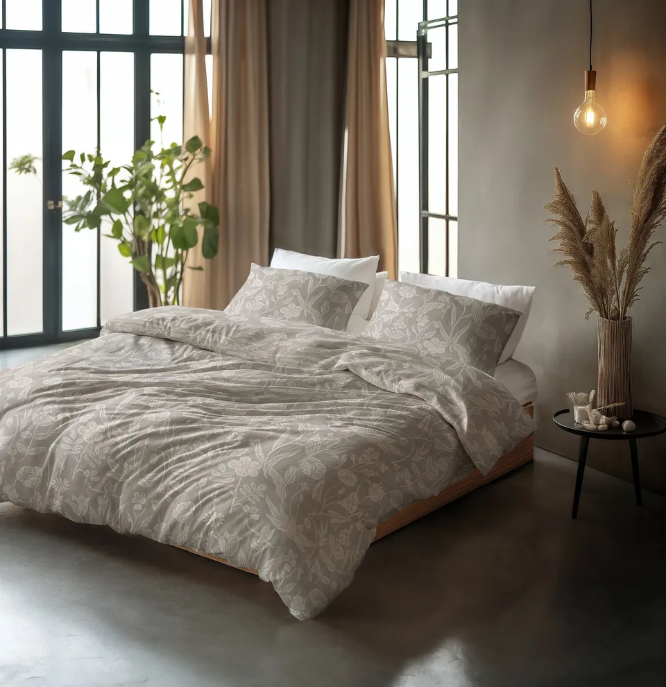 NordSleeps NordDream Pure Flay pussilakana hiekka 200x200 cm