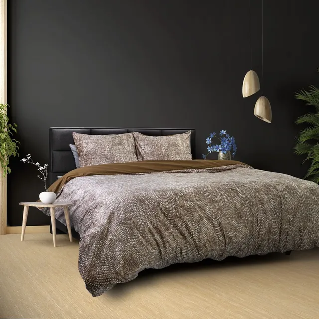 NordDream Aria pussilakana velvet ruskea 200x220 cm puuvilla