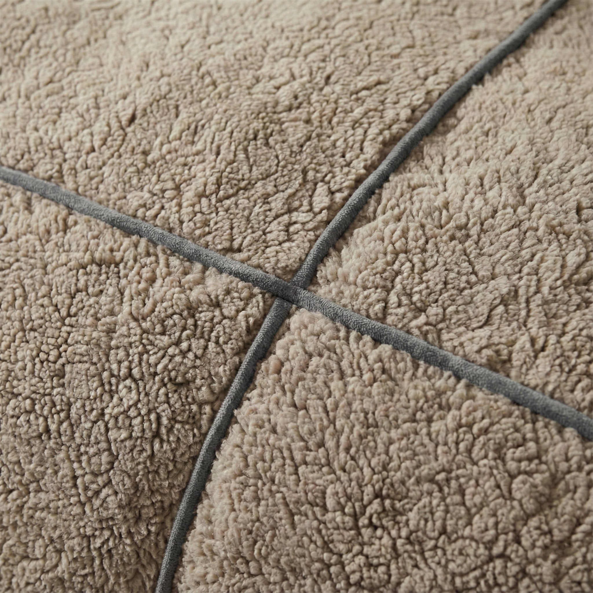 NordDream Teddy Trim tumma taupe pussilakana 200x200/220 teddy