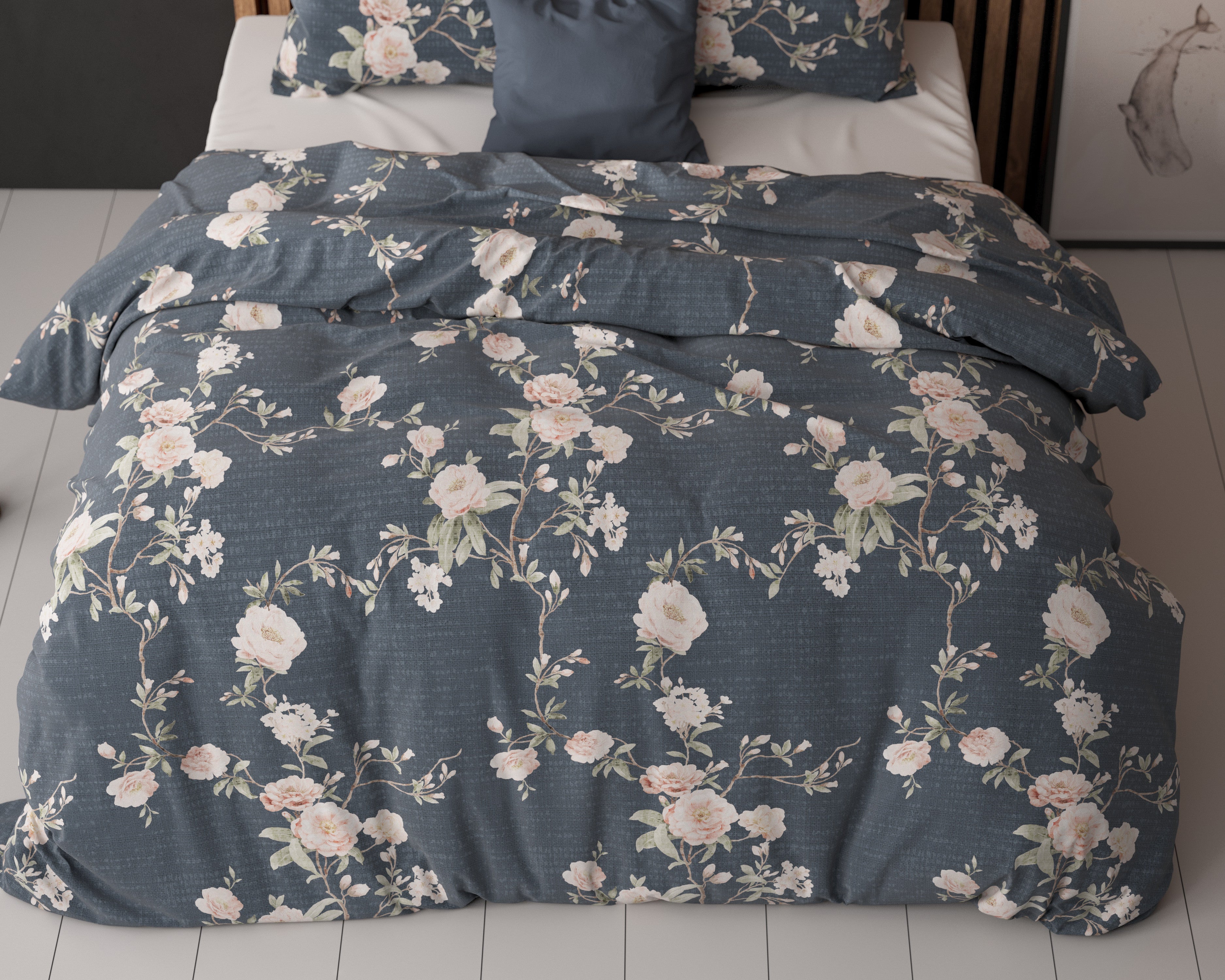 NordDream Elegance Eloise 2 Indigo pussilakana 200x200/220
