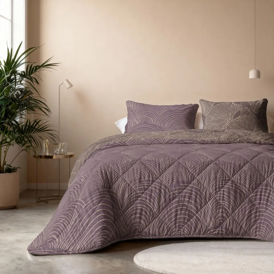 NordDream Lazy Dreamy peitto 200x200 mauve pestävä