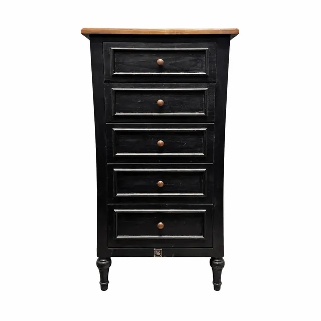 Sasus Adriano lipasto 55x45x115 cm musta