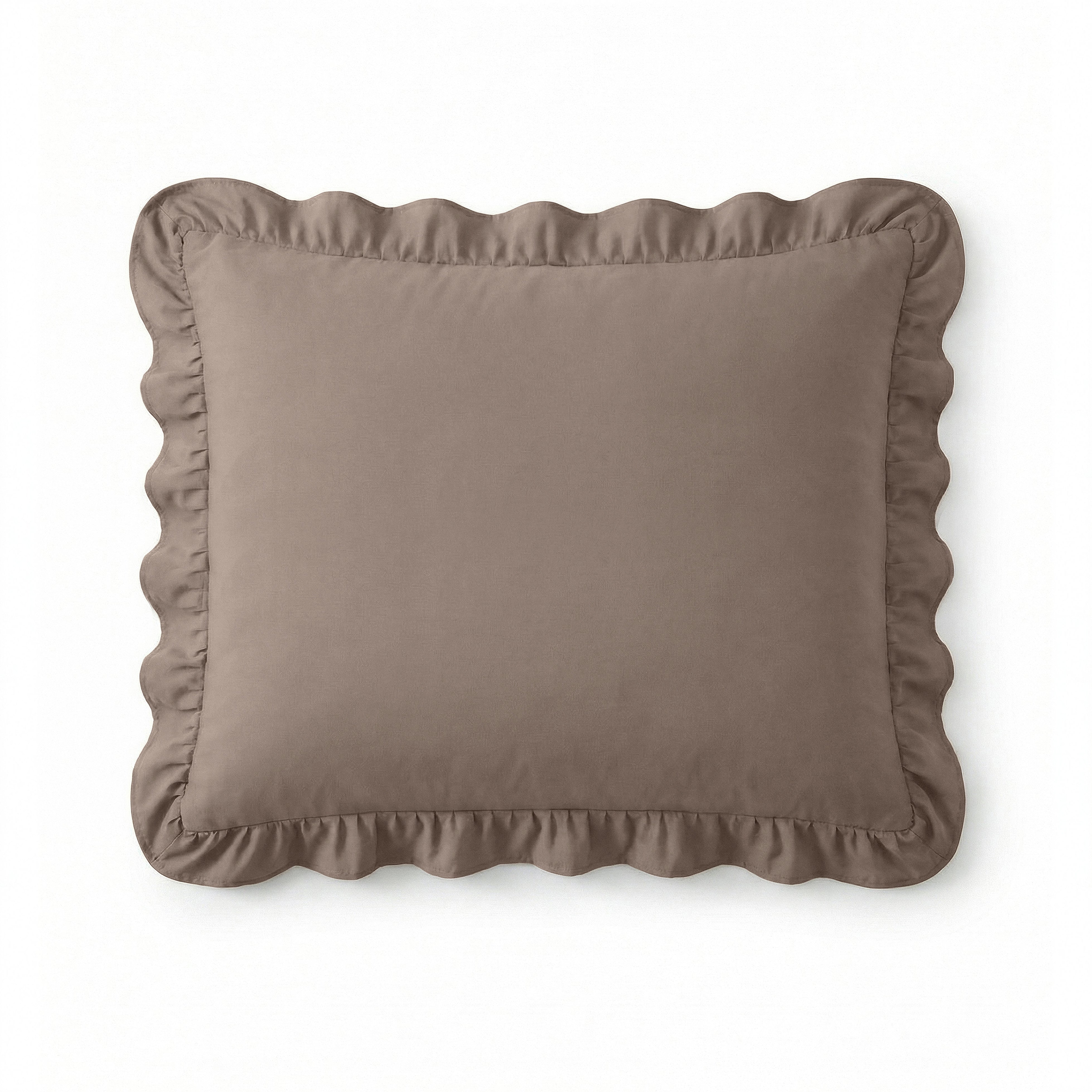 NordDream Lazy Ruffles tyynyliina taupe 60x70 2 kpl