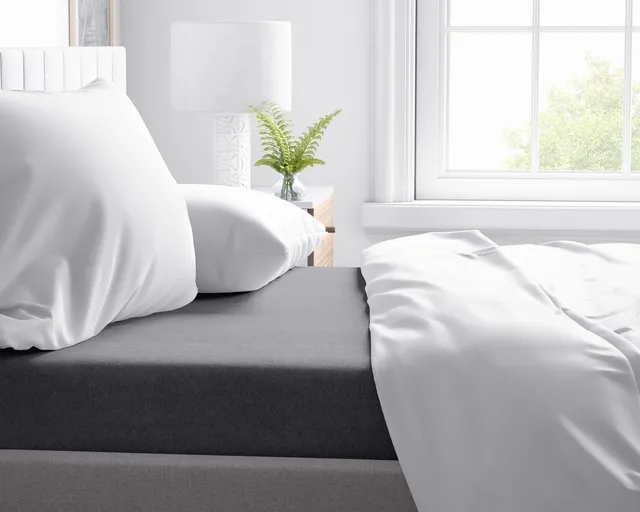 NordDream Flanel lakana 200x250 antrasiitti harjattu puuvilla