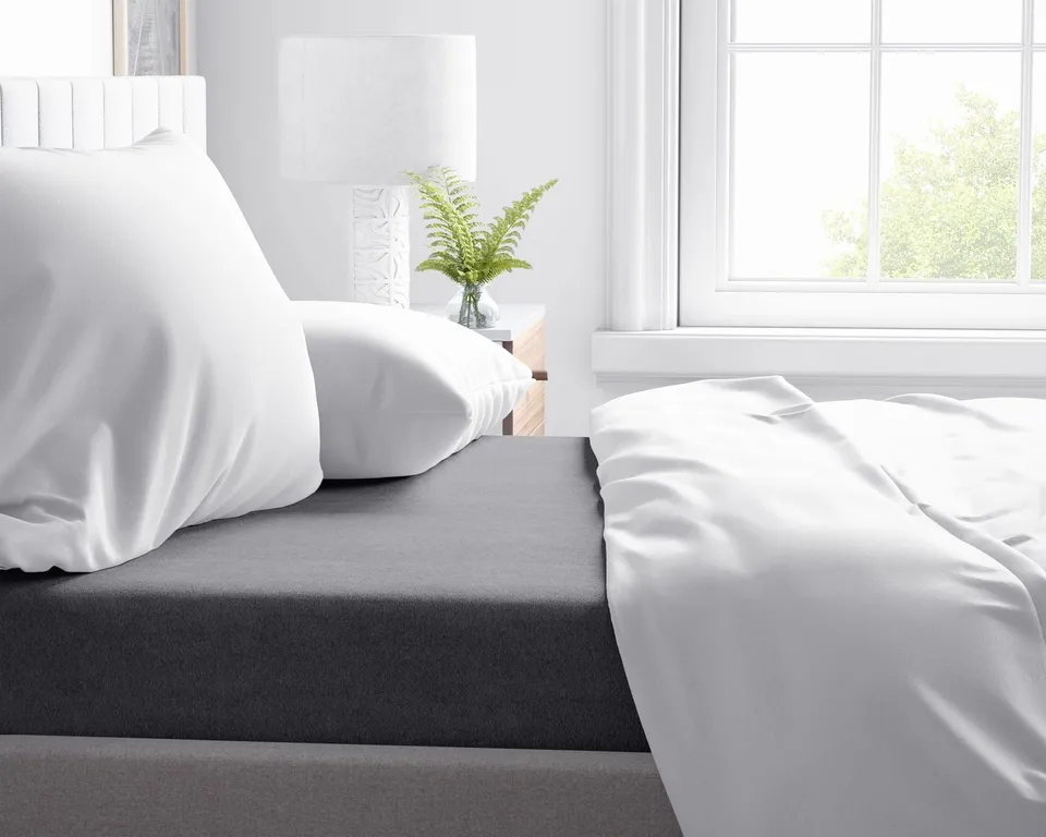 NordDream Flanel lakana 200x250 antrasiitti harjattu puuvilla