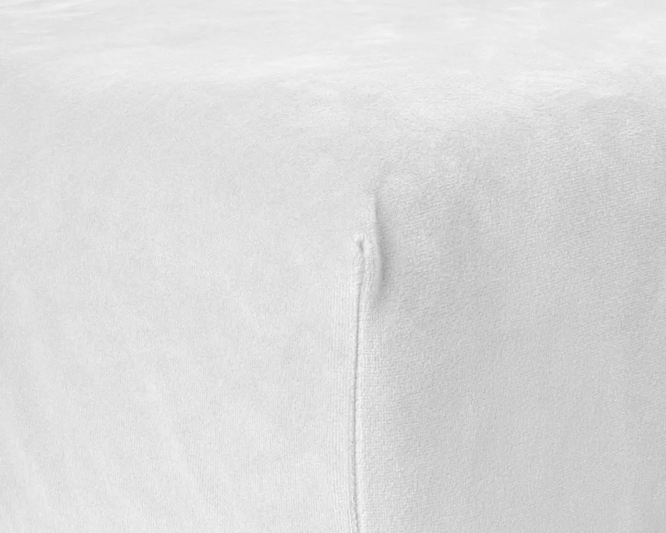 NordDream Velvet muotoonommeltu lakana Valkoinen 140x200 lämmin