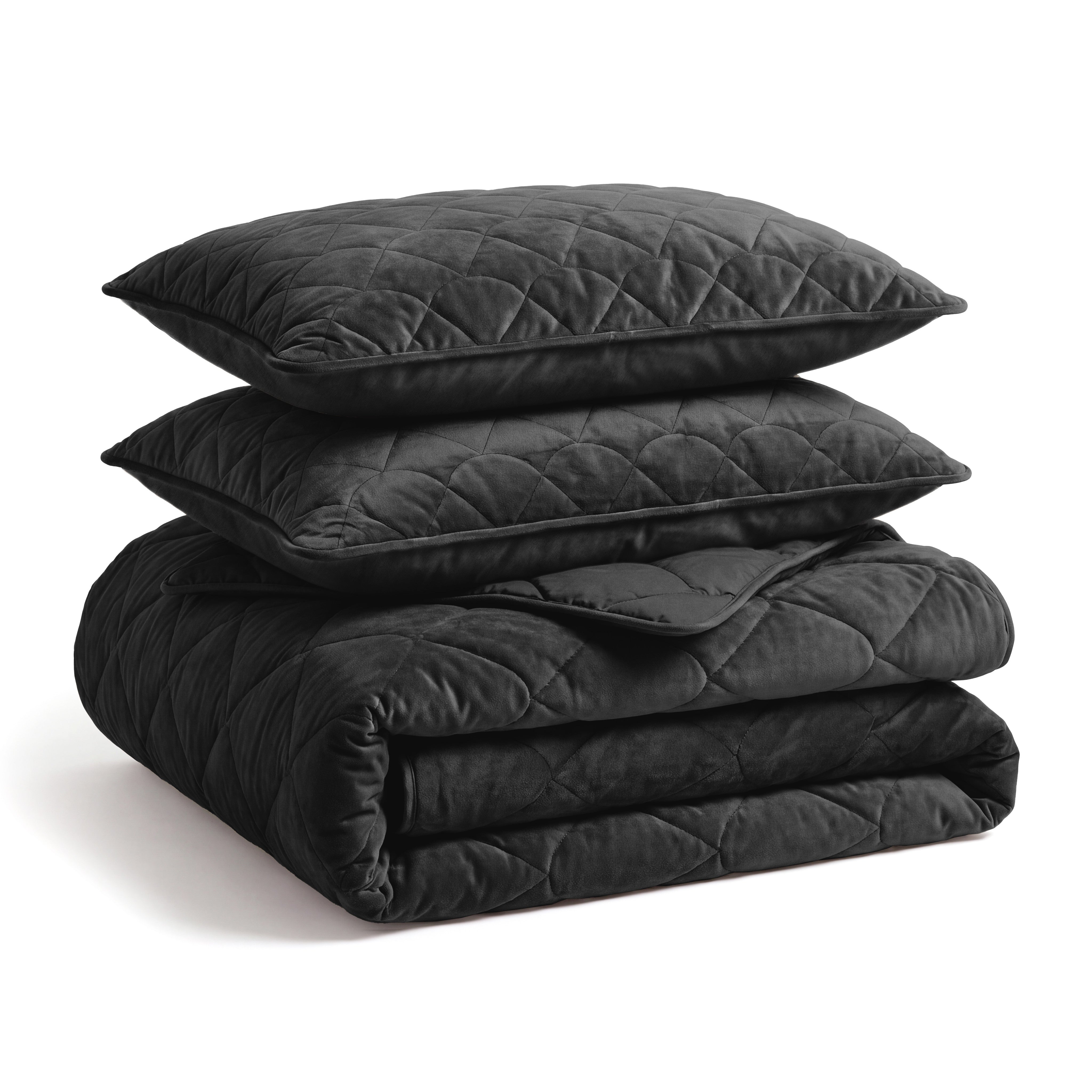 NordDream Lazy Velvet musta peitto 140x200 sametti