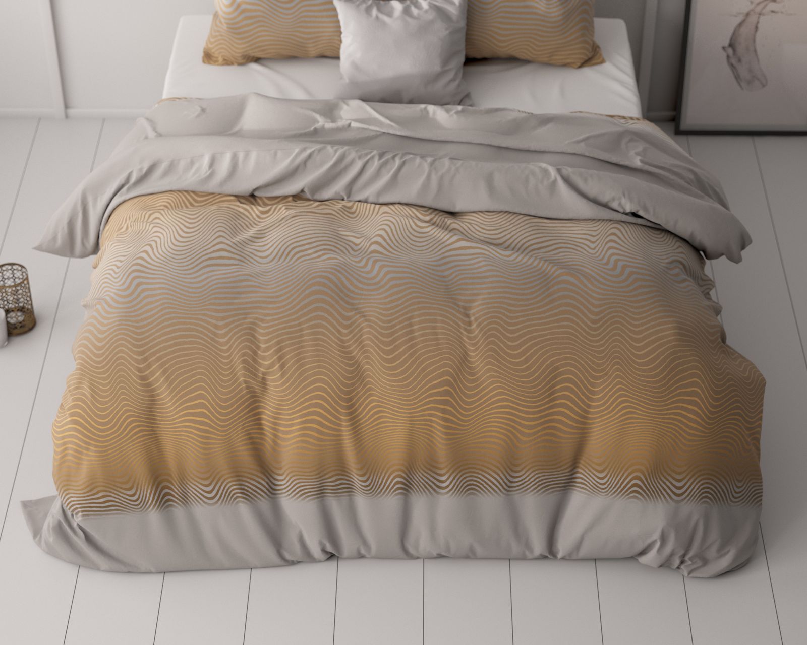 NordDream Classy Boyd pussilakanasetti 240x220 oranssi