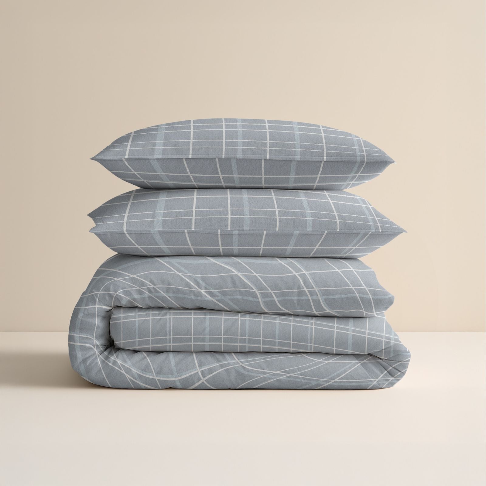 NordDream Flanel Seva pussilakana Sininen 140x200/220 pehmeä