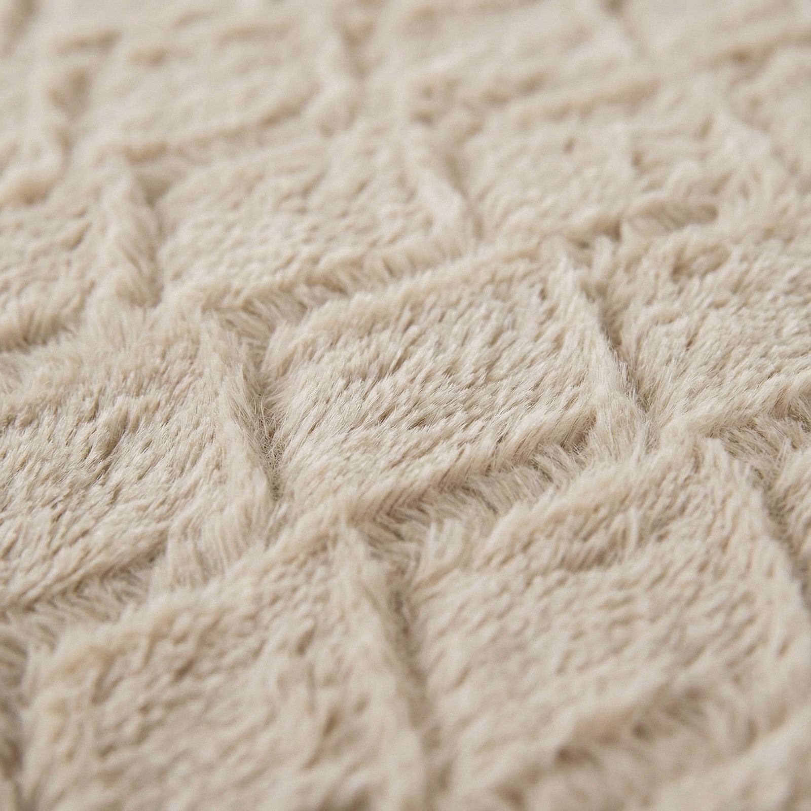 NordDream Teddy Syon pussilakana 140x200/220 taupe tekoturkis