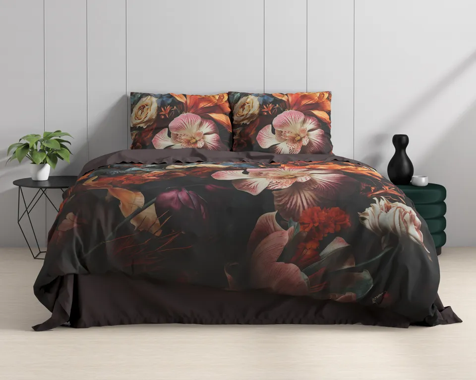 NordDream Wild Flower pussilakana 200x200 multi satiini