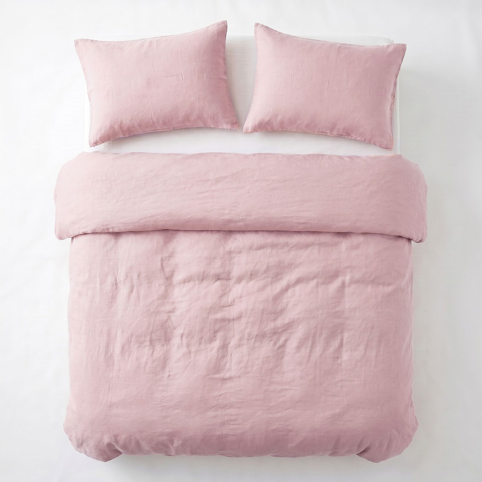 NordDream Stone Washed Roosa pussilakana 140x200/220 pehmeä puuvilla