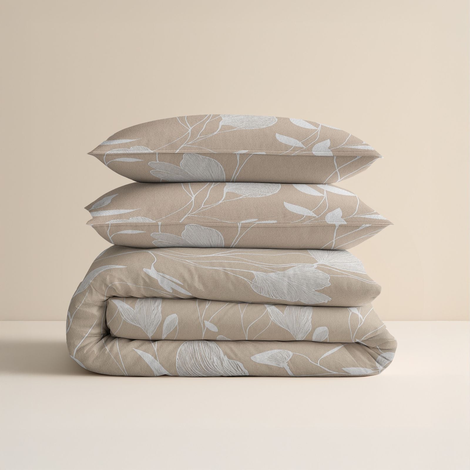NordDream Flanel Serenity pussilakana beige 150 gsm lämmin