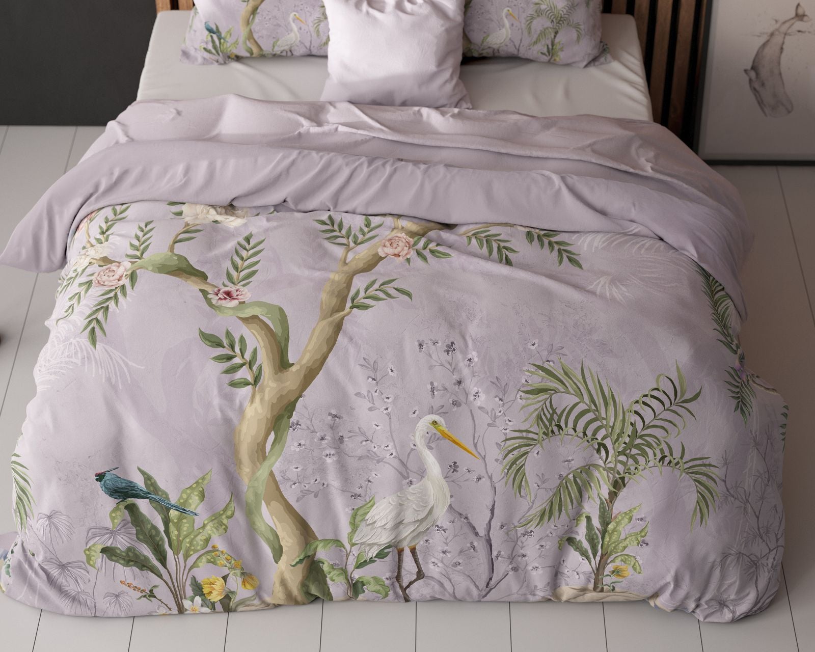 NordDream Essentials Lois pussilakana 200x220 violetti mikrokuitu