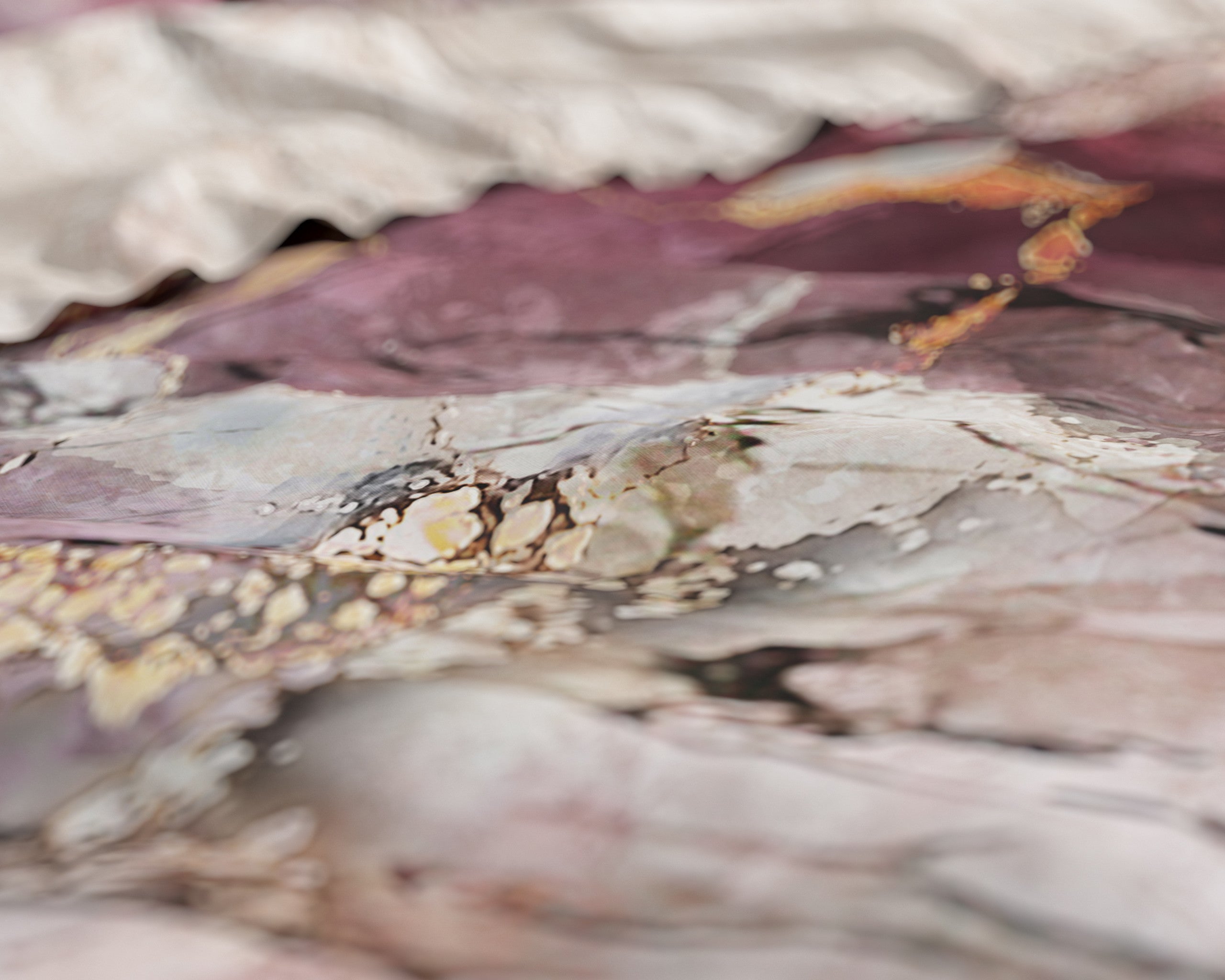 NordDream Marble Breccia pussilakana roosa satiini