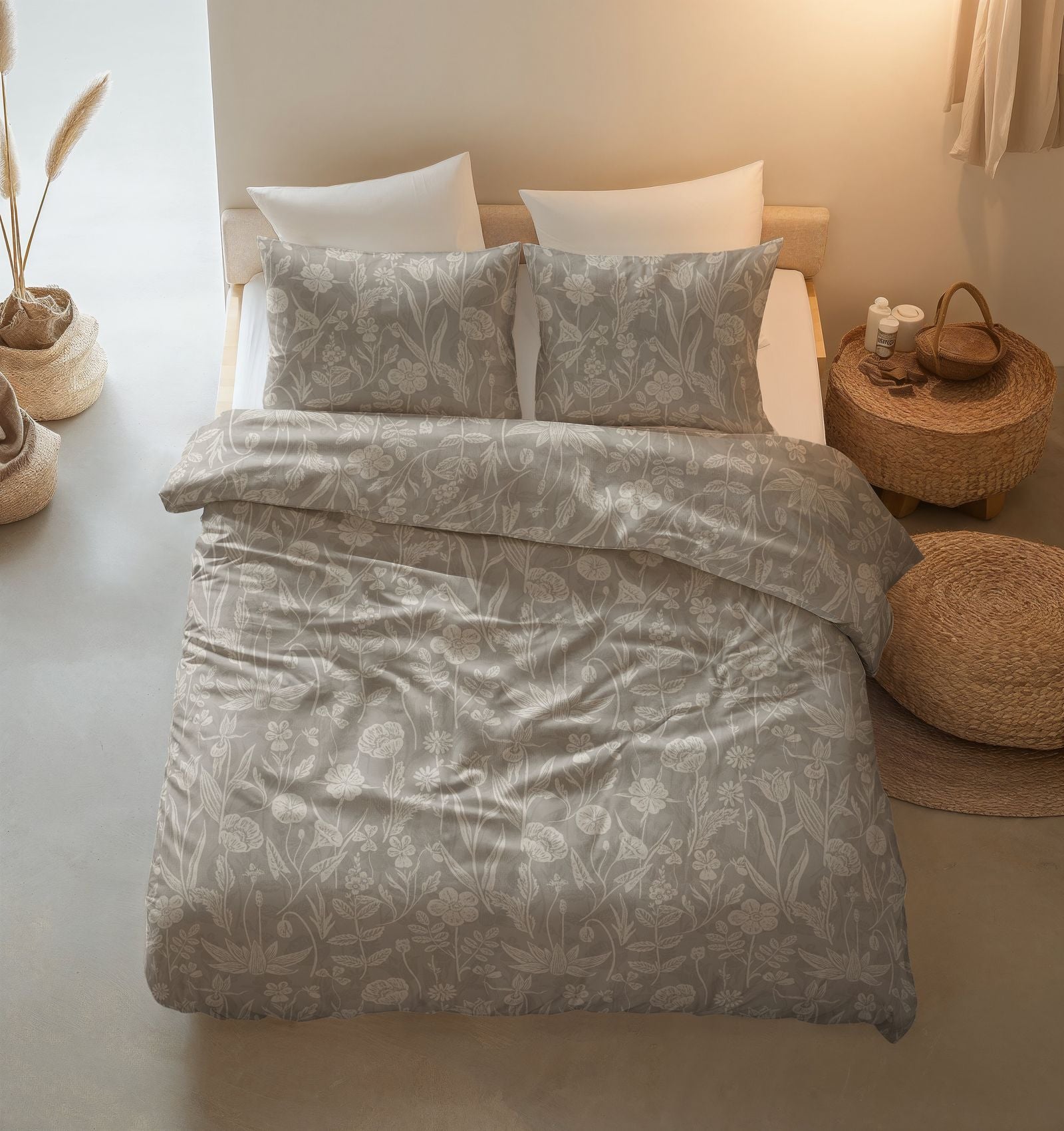 NordSleeps NordDream Pure Flay pussilakana hiekka 200x200 cm