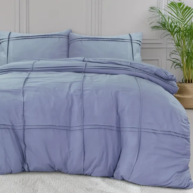 NordDream Fresh Washed Tufted pussilakana 200x200/220 sininen