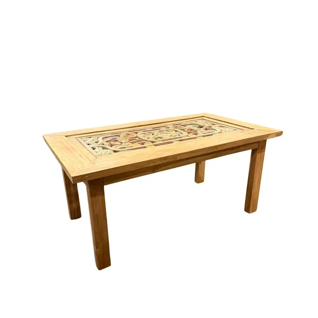 Sasus Vintage sohvapöytä tiikki 102,5x59x45 cm