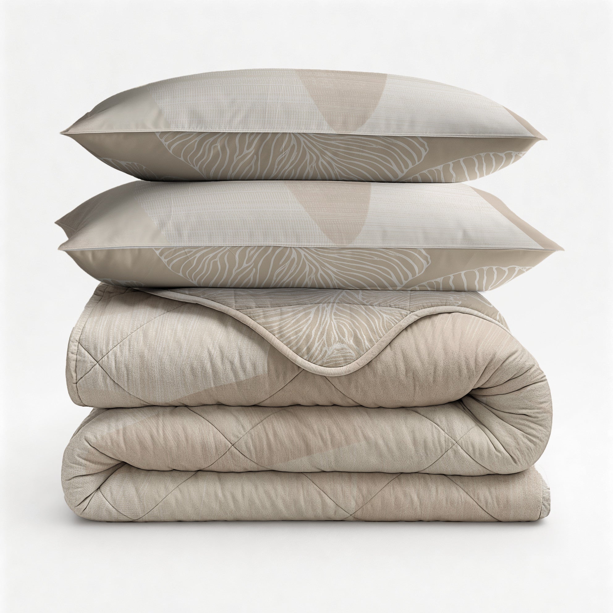 NordDream Lazy peitto 140x200 beige Triangles-kuvio