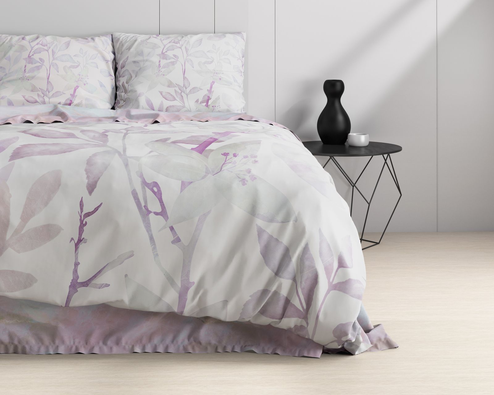 NordDream Nature Maily pussilakanasetti violetti 200x220 puuvilla