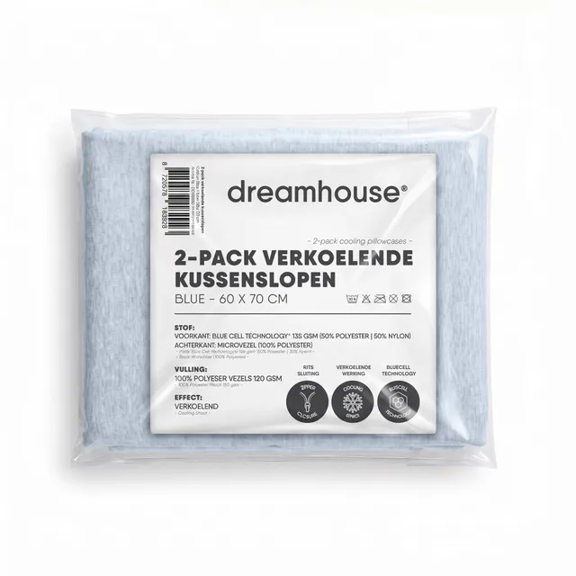 NordDream Blue Cell viilentävä tyynyliina 60x70 sininen