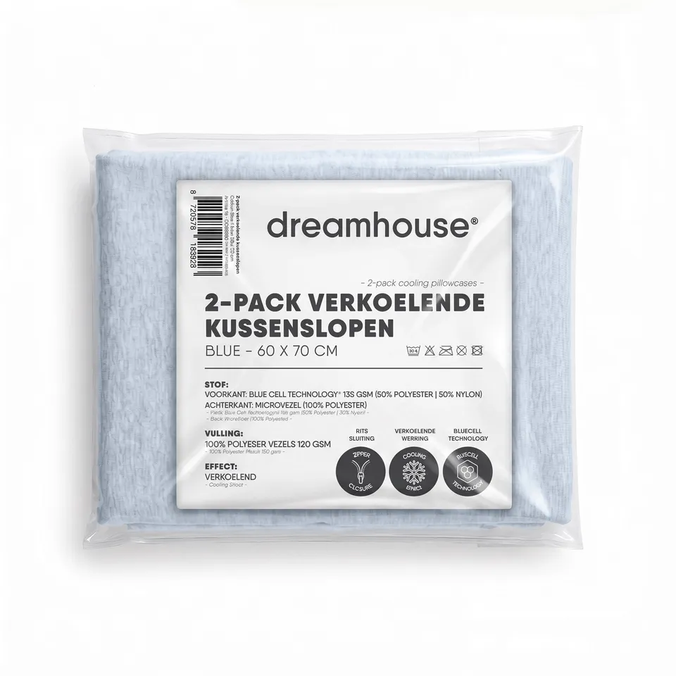 NordDream Blue Cell viilentävä tyynyliina 60x70 sininen