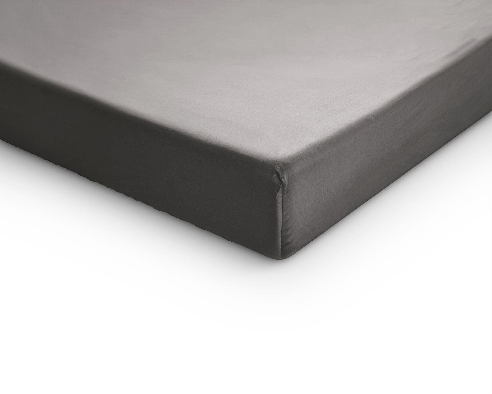 NordDream Satiini topper-aluslakana 90x200 harmaa puuvilla