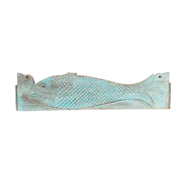Sasus Vintage puukoriste tiikkipuuta 58x14 cm