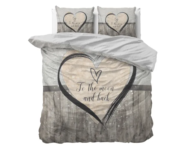 NordDream Essentials pussilakana harmaa 140x200 kuviollinen