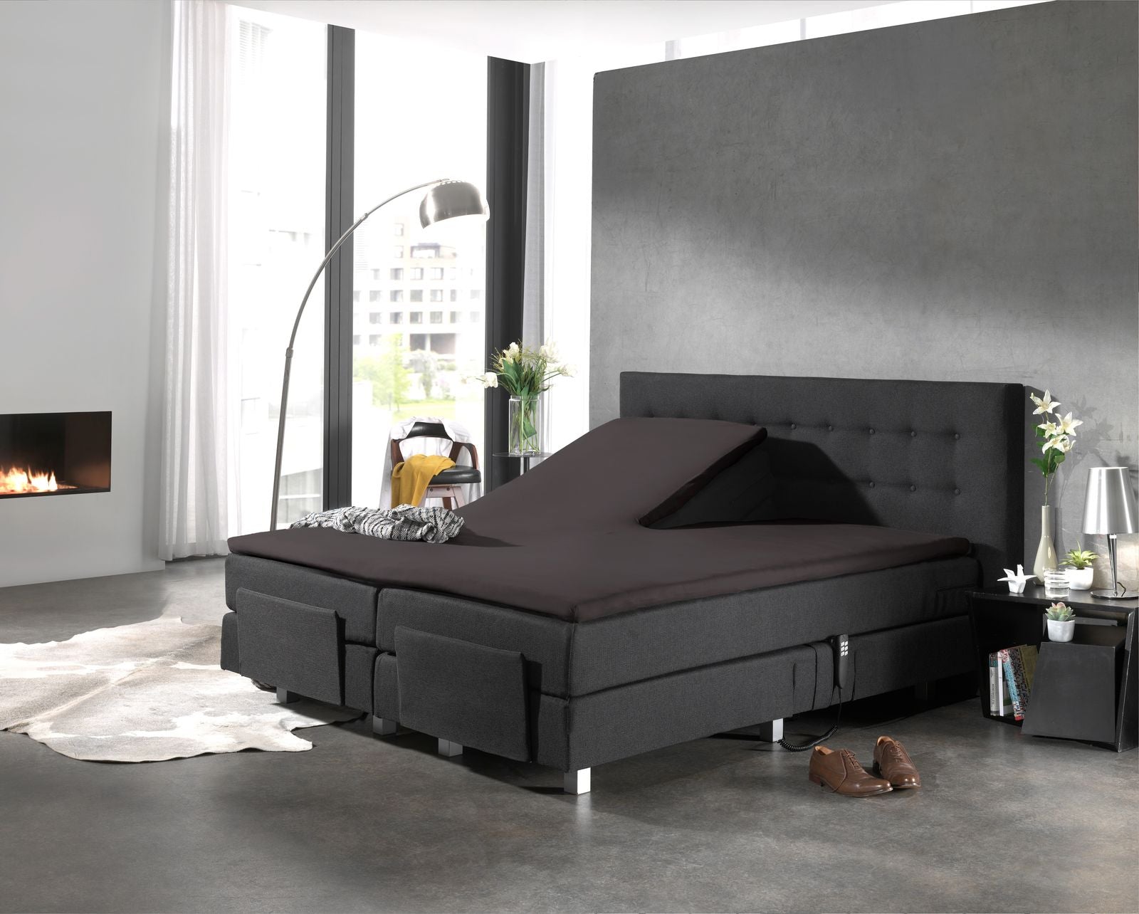 NordSleeps NordDream aluslakana 180x200 antrasiitti puuvilla