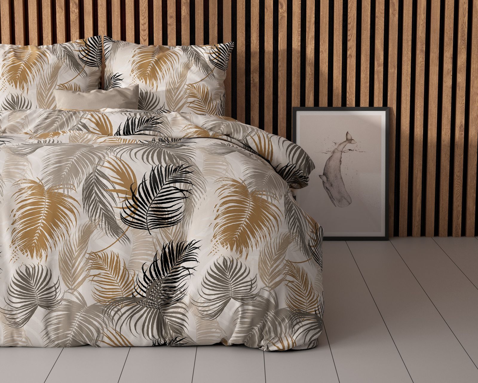 NordDream Elegance Feather District Zand pussilakana 140x200/220