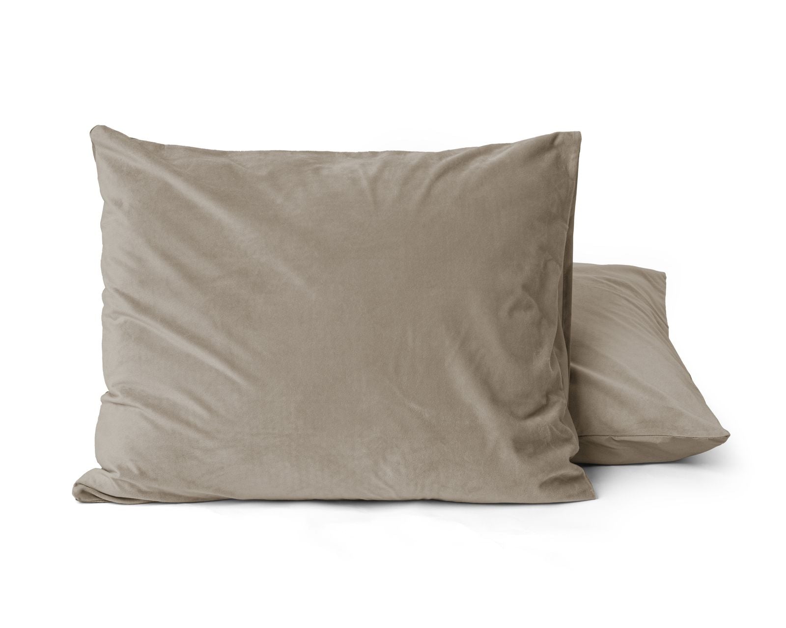 NordDream Velvet tyynyliinat taupe/harmaa 2kpl sametti
