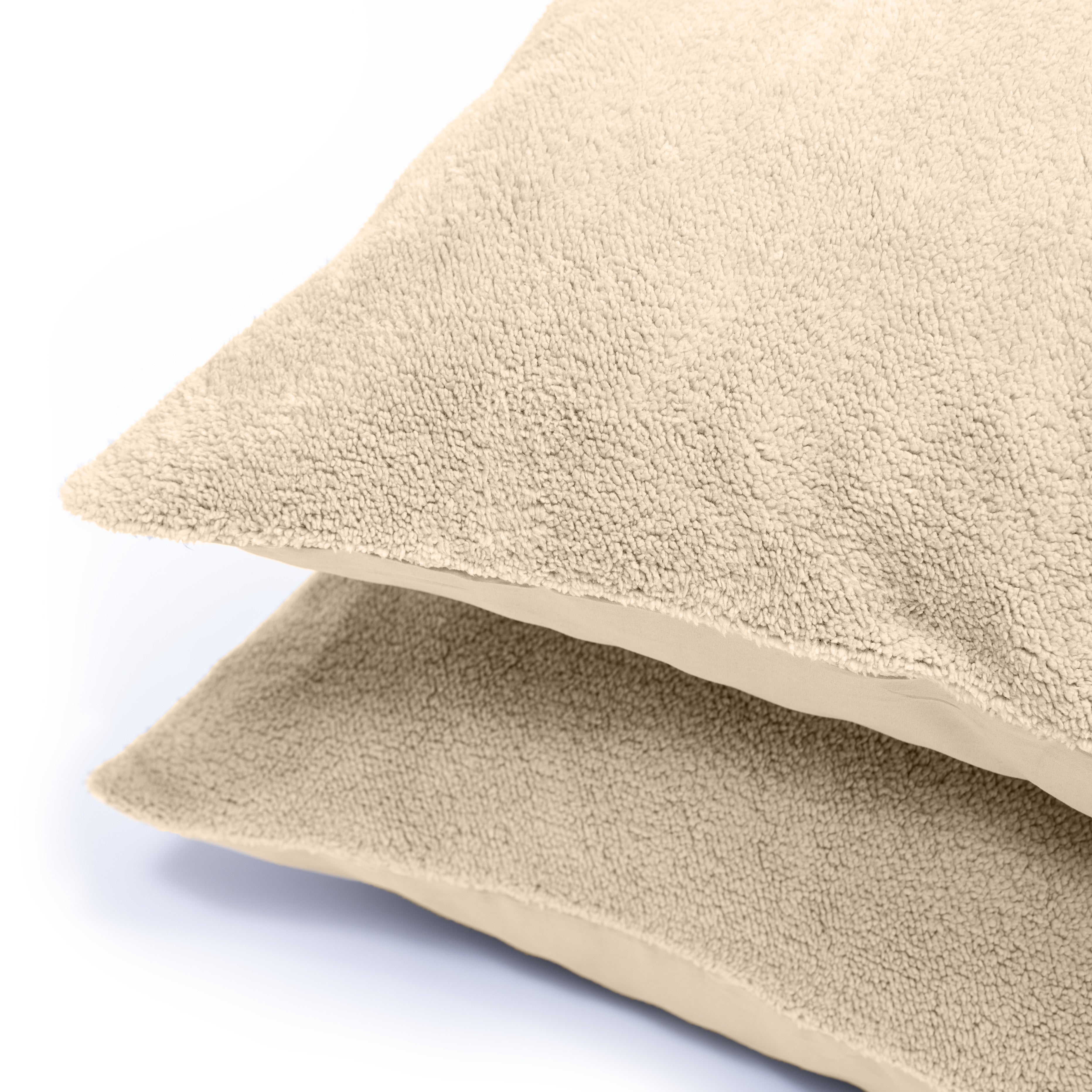 NordDream Teddy tyynyliina 60x70 taupe 2-pack lämmin