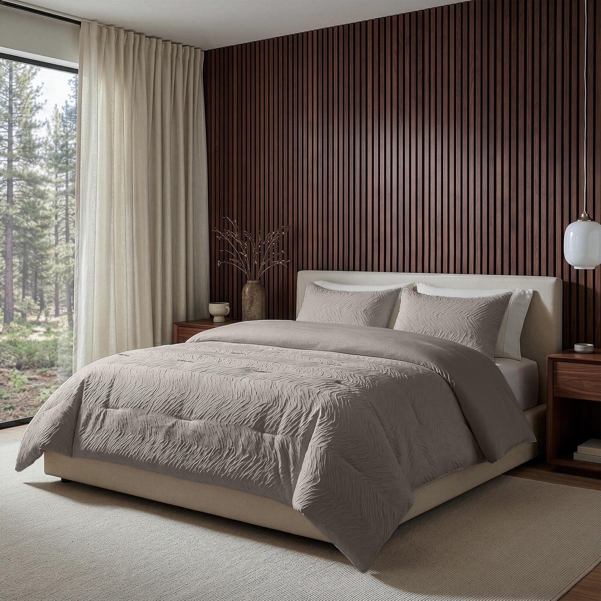 NordDream Lazy Salva peitto taupe 240x200 mikrokuitu