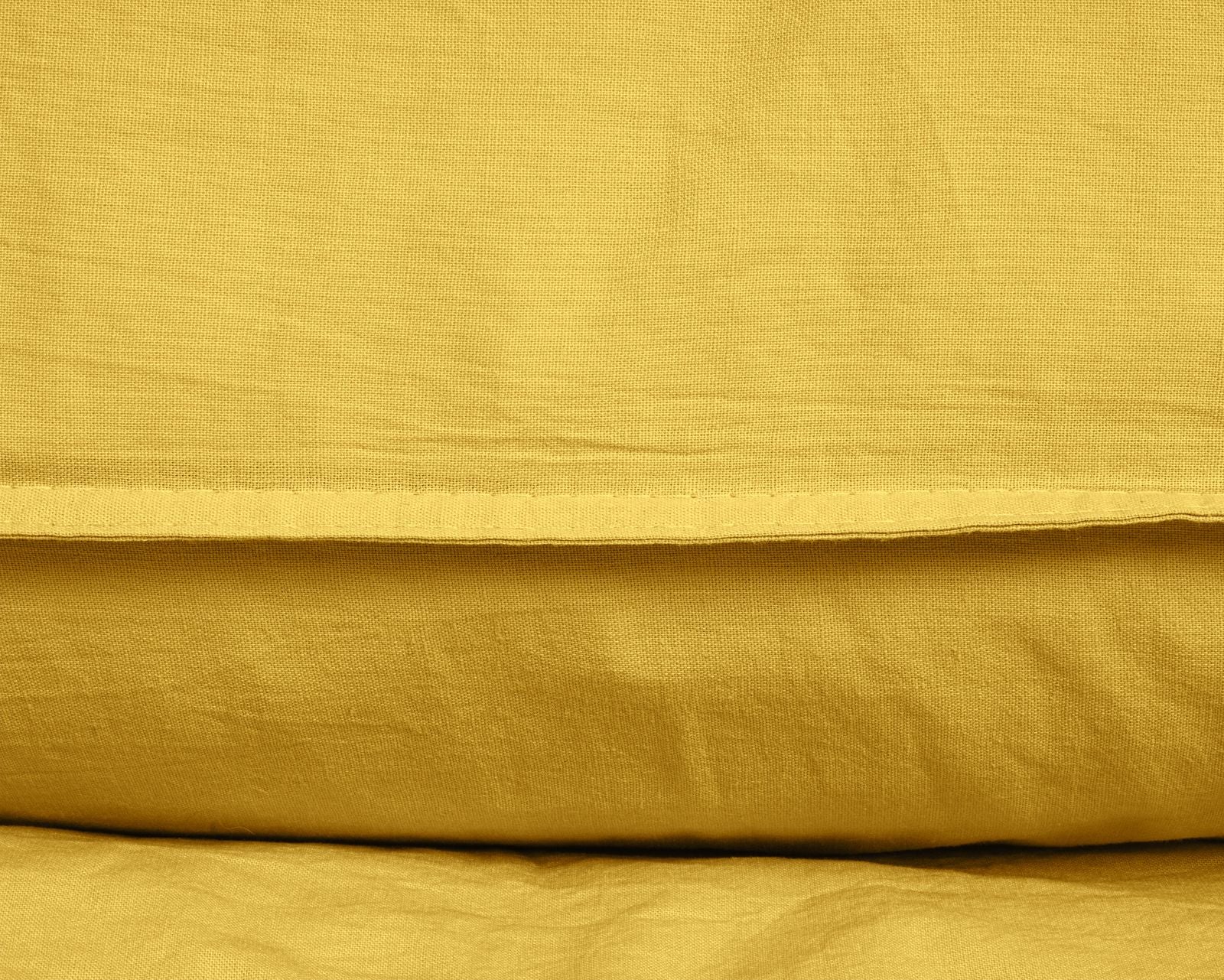 NordDream Stone Washed pussilakanasetti mustard 200x200 puuvilla