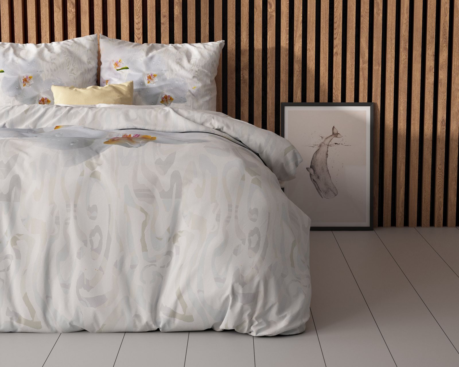NordDream Essentials Orchid valkoinen pussilakanasetti 240x200