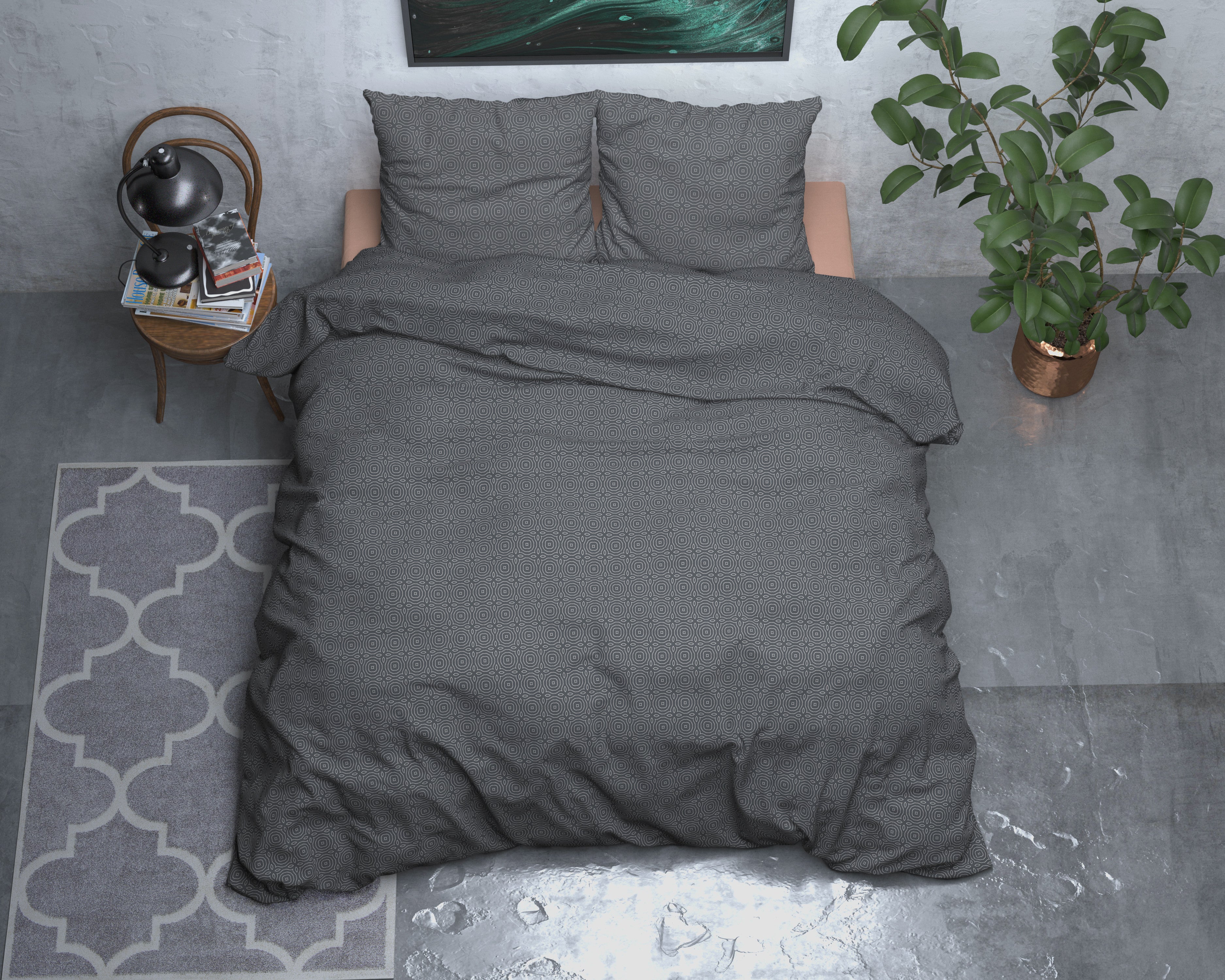 NordDream Flanel Jason pussilakana 140x200/220 antrasiitti