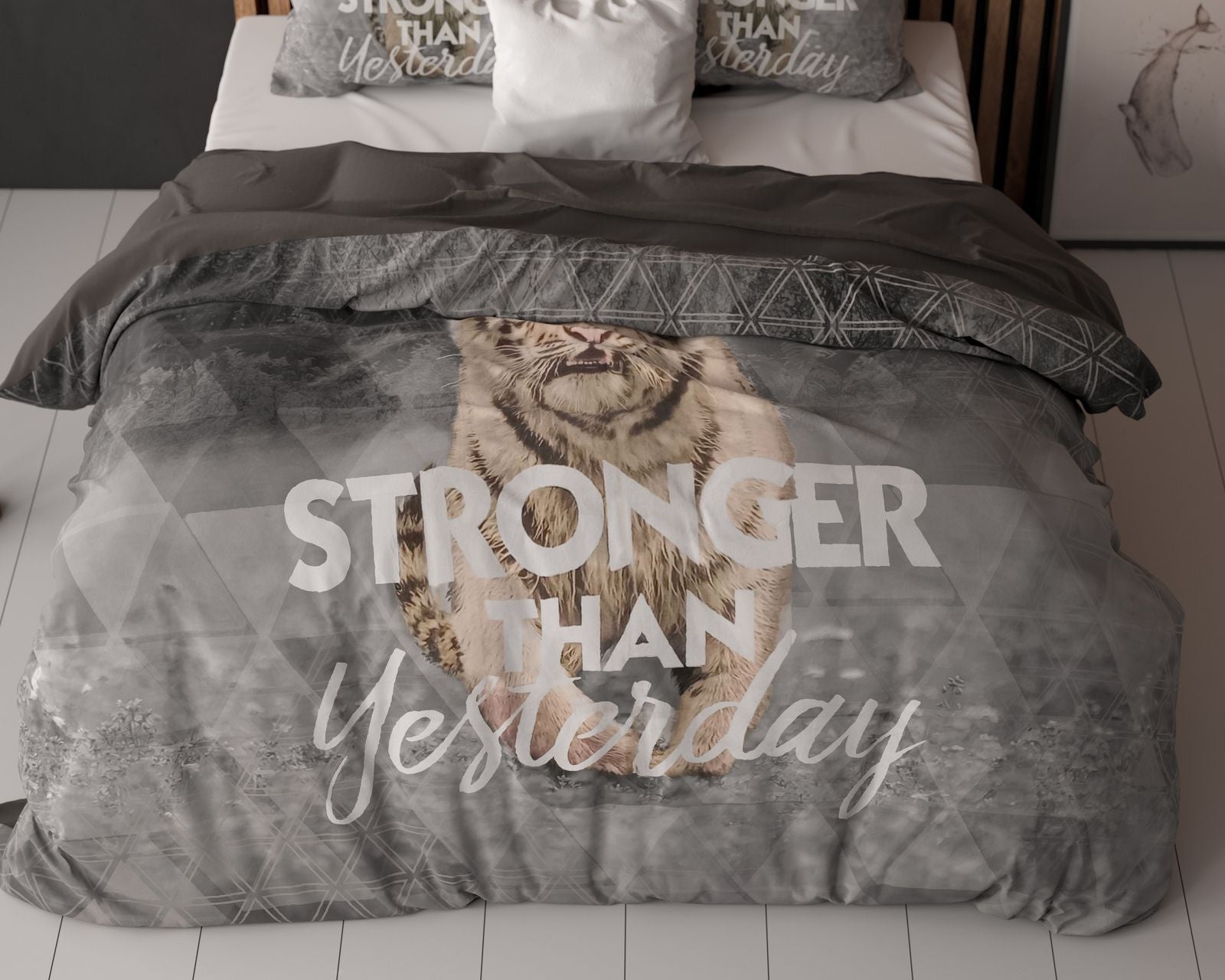 NordDream Stronger Grijs pussilakana 240x200/220 harmaa puuvilla
