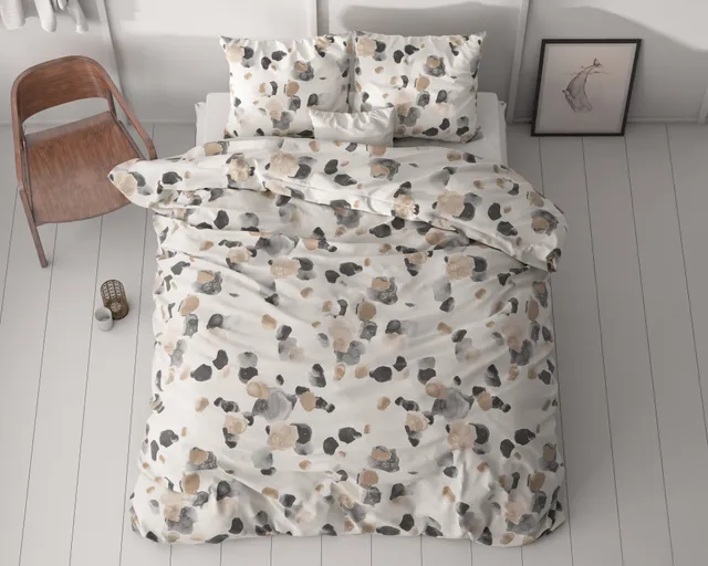 NordDream Spotty Zand pussilakana 240x220 hiekka mikrokuitu